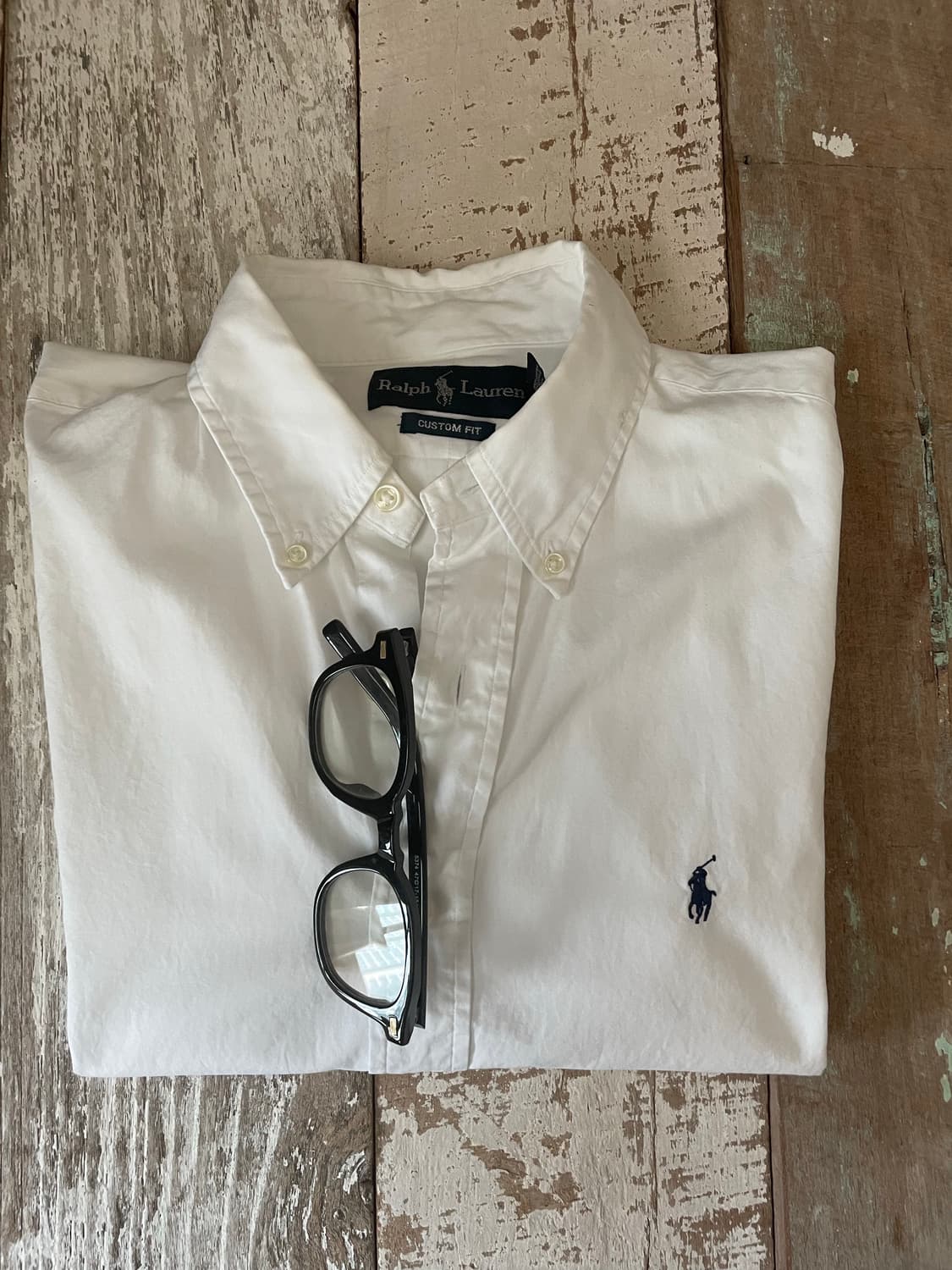 폴로 랄프로렌 화이트 커스텀핏 셔츠 상품이미지2