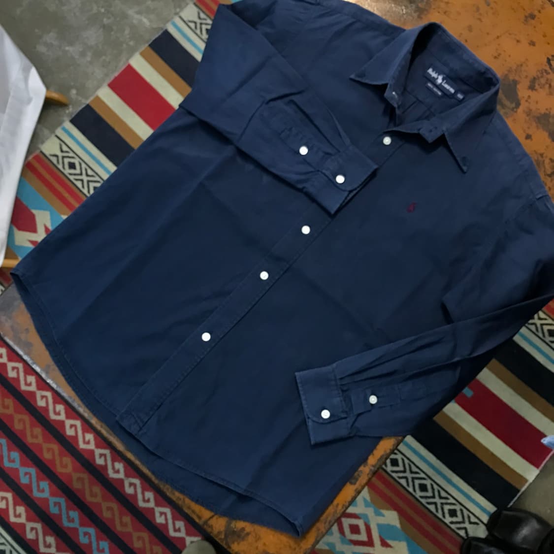 폴로랄프로렌 에이징 네이비 긴팔 셔츠 남성 105  상품이미지2