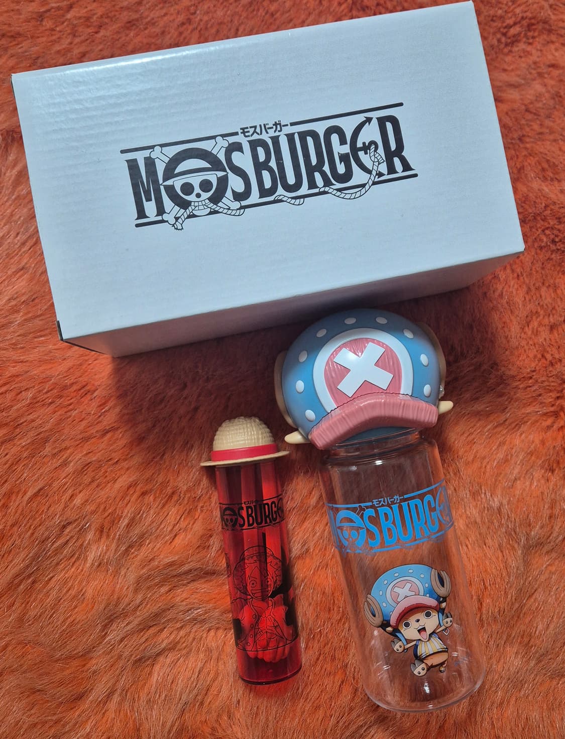 일본 모스버거 one piece 원피스 물병 스낵집게 콜라보 굿즈 상품이미지5
