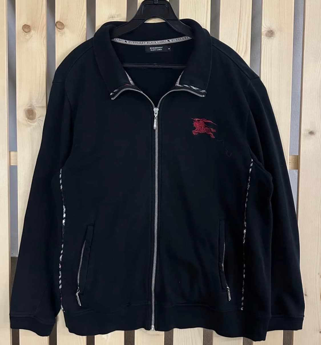 (M) 버버리 블랙라벨 코튼 트랙자켓 져지 집업 상품이미지1
