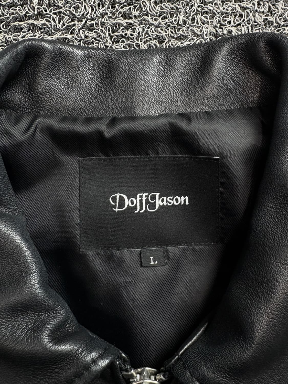 도프제이슨 램스킨 블랙 트러커 양가죽 자켓 1979 상품이미지4
