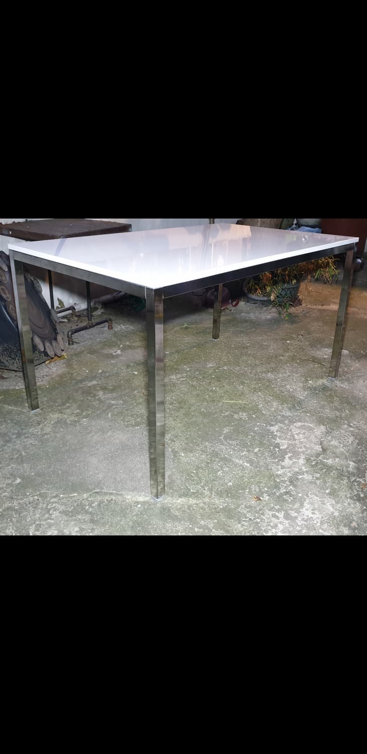 (튼튼한 메탈재질) 이케아 IKEA 토르스뷔 크롬도금 테이블 상품이미지3