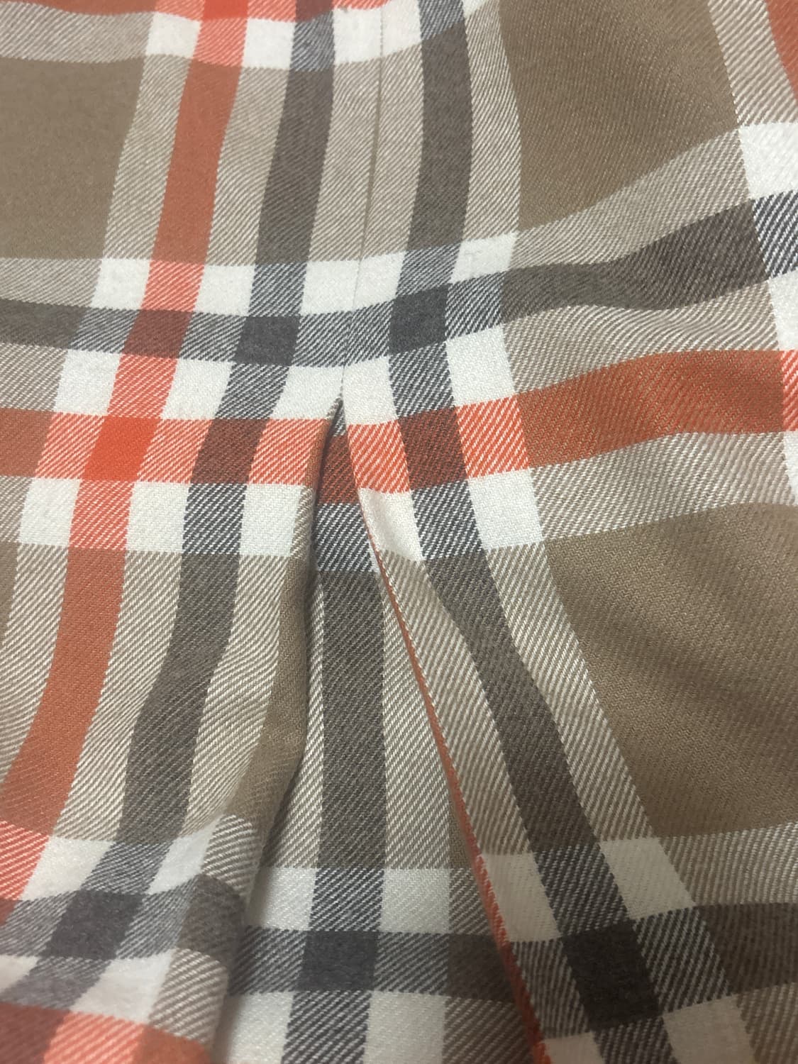 베네통 체크 미디 울 스커트 상품이미지3