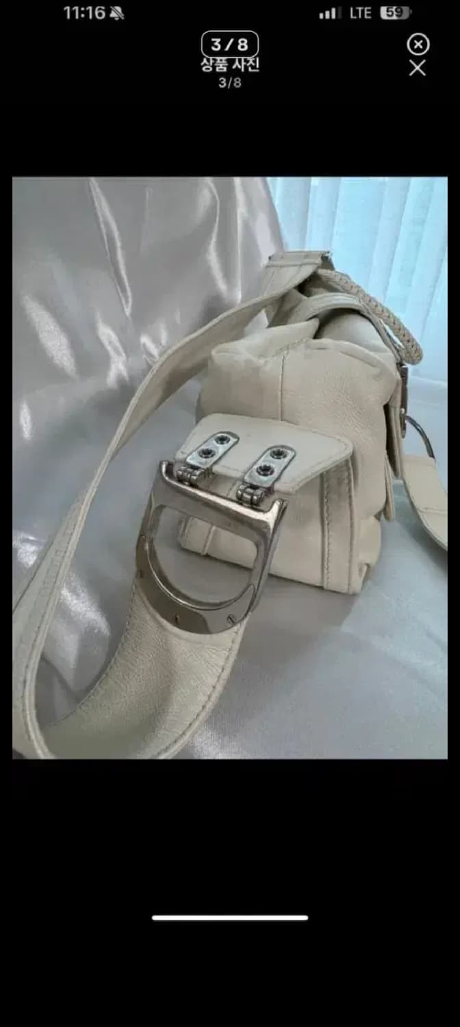 급처 세일 정품 디올 올화이트 플라이트 백 상품이미지3