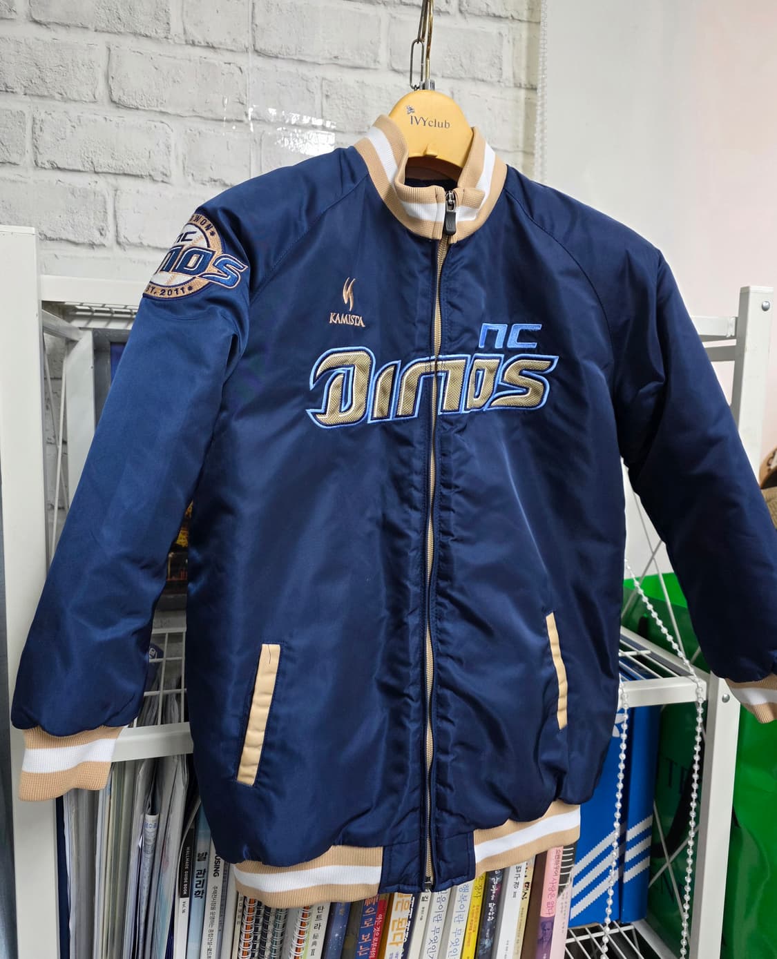 NC 다이노스 카미스타 어센틱 아동 키즈 동계야구점퍼 6호 MM29 상품이미지2