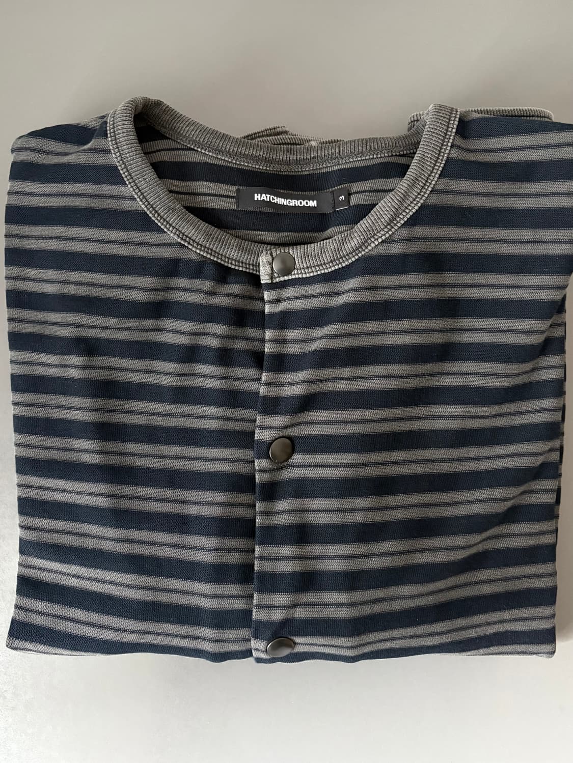 해칭룸 스트라이프 가디건 블루 3 상품이미지6