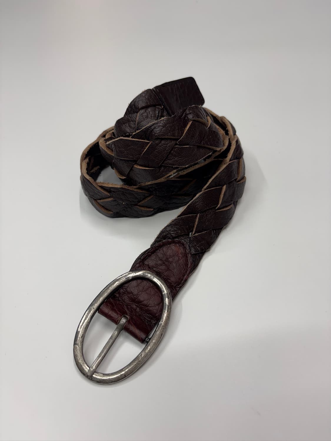 빈티지 브레이디드 위빙 벨트 Braided Leather Belt 상품이미지5