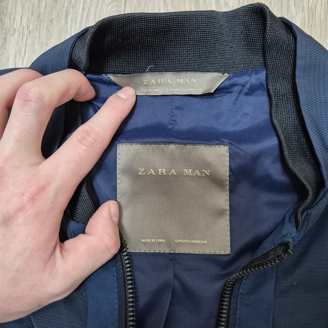자라 맨 MA-1 항공 블루종 자켓  상품이미지6