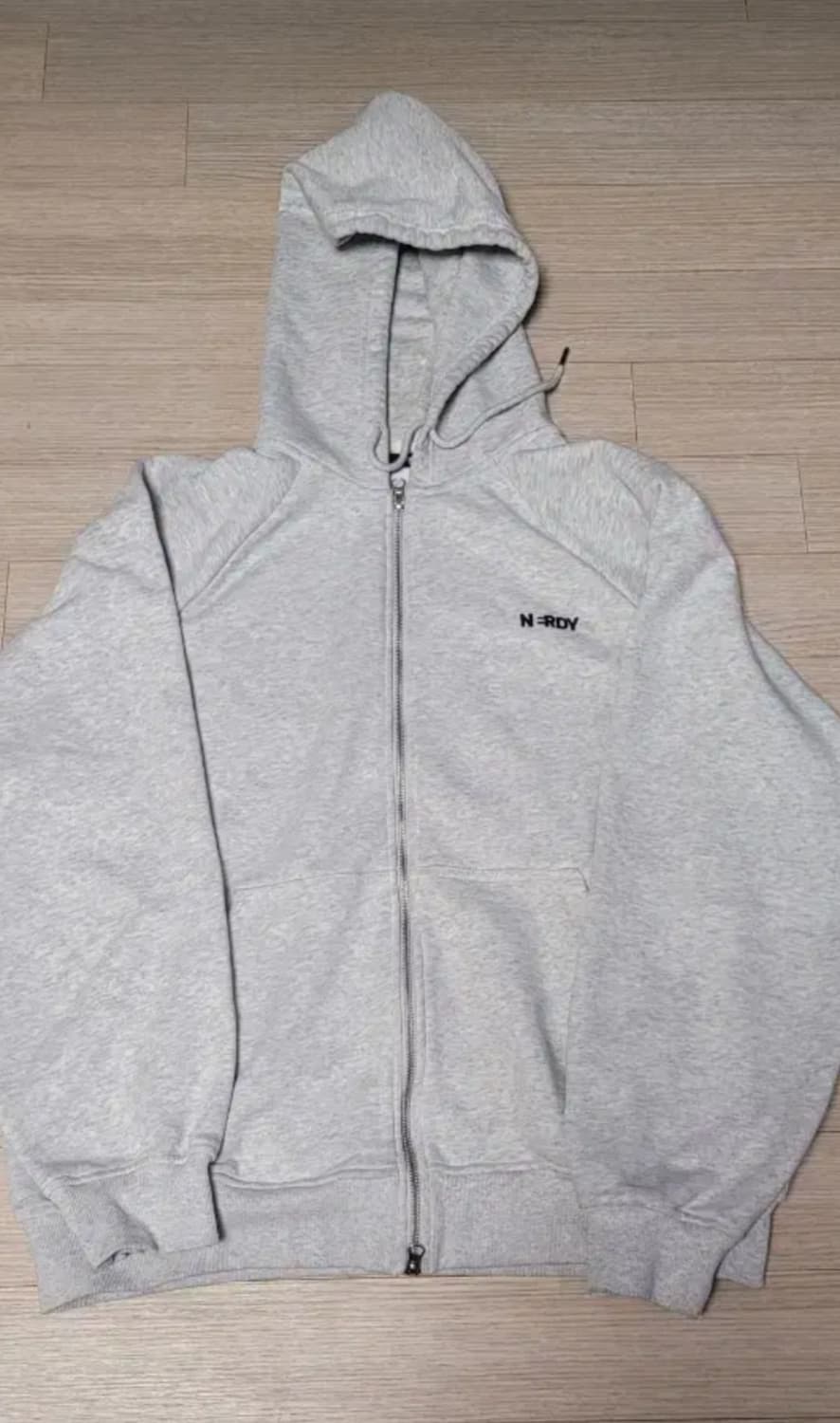 널디 블랭크 로고 후드 집업 상품이미지4