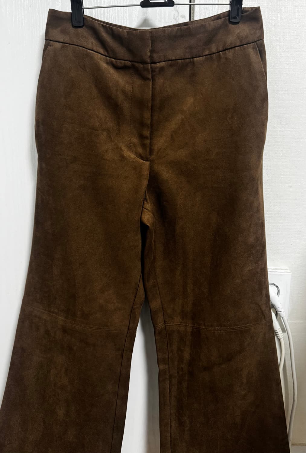 H&M 페이크 스웨이드 부츠컷 팬츠 상품이미지1