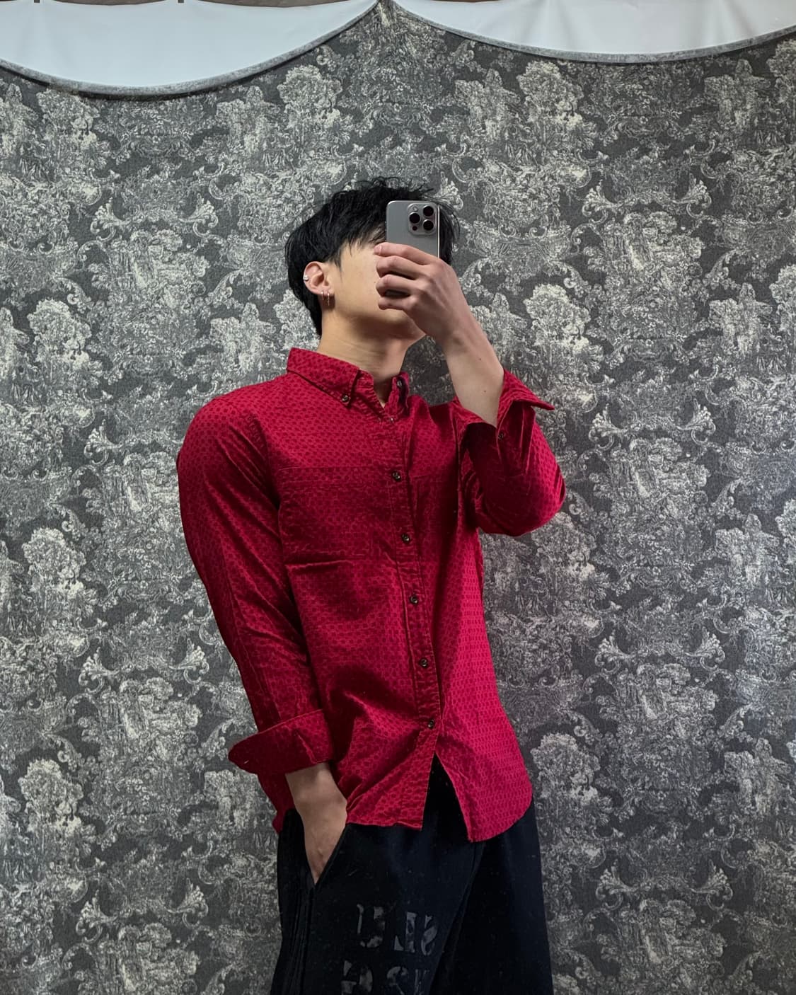 일본 유니클로 패턴 셔츠 상품이미지1