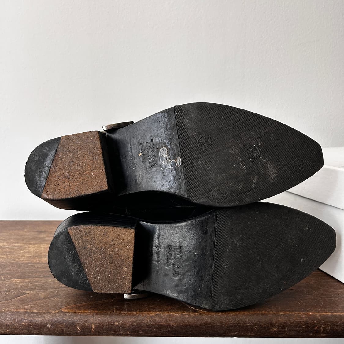 Stitch Suede Western Belt Boots 상품이미지6