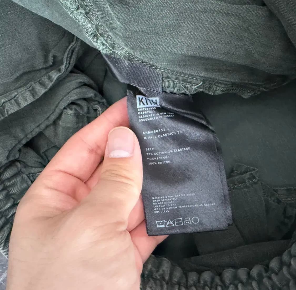 KITH 키스 워시드 코튼 월리스 팬츠 카키 상품이미지7