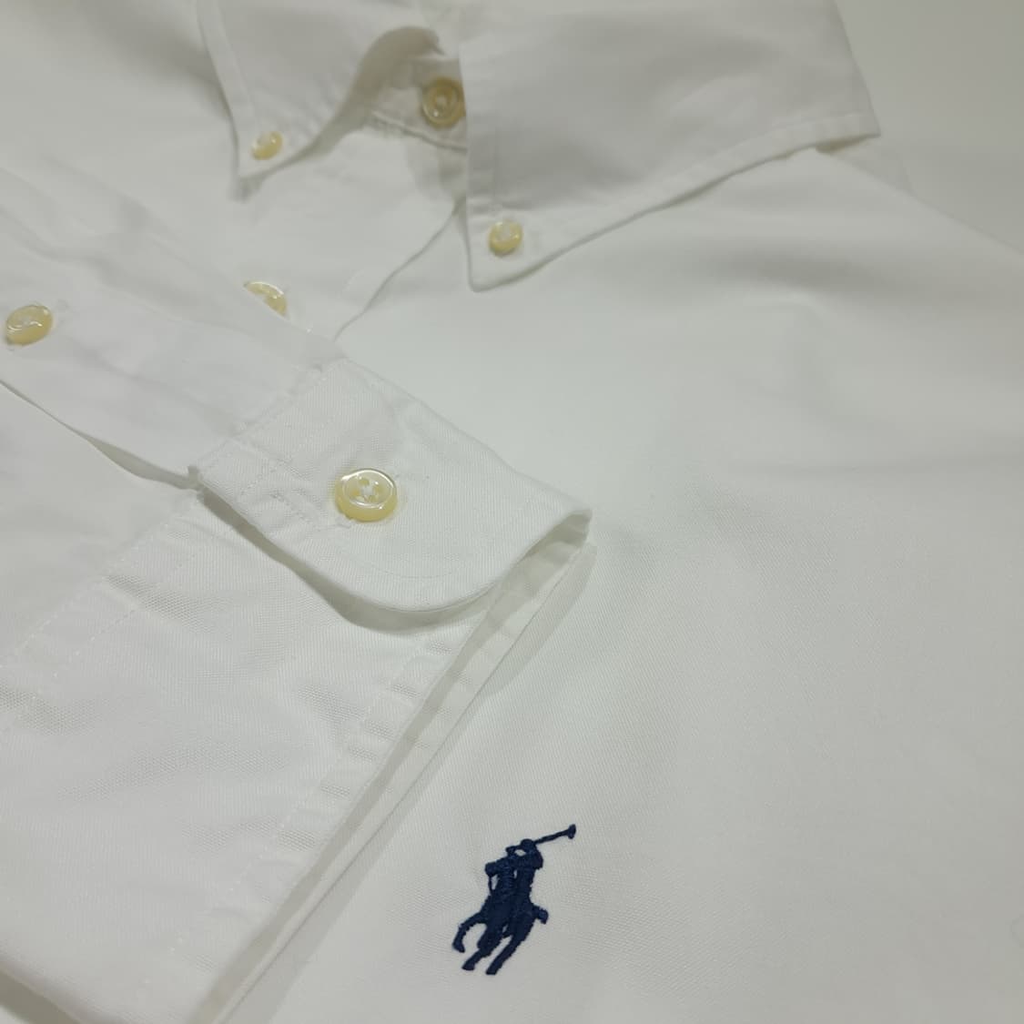 CL470 2XL 폴로 00s 코튼 핀포인트 화이트 셔츠 남방 상품이미지4