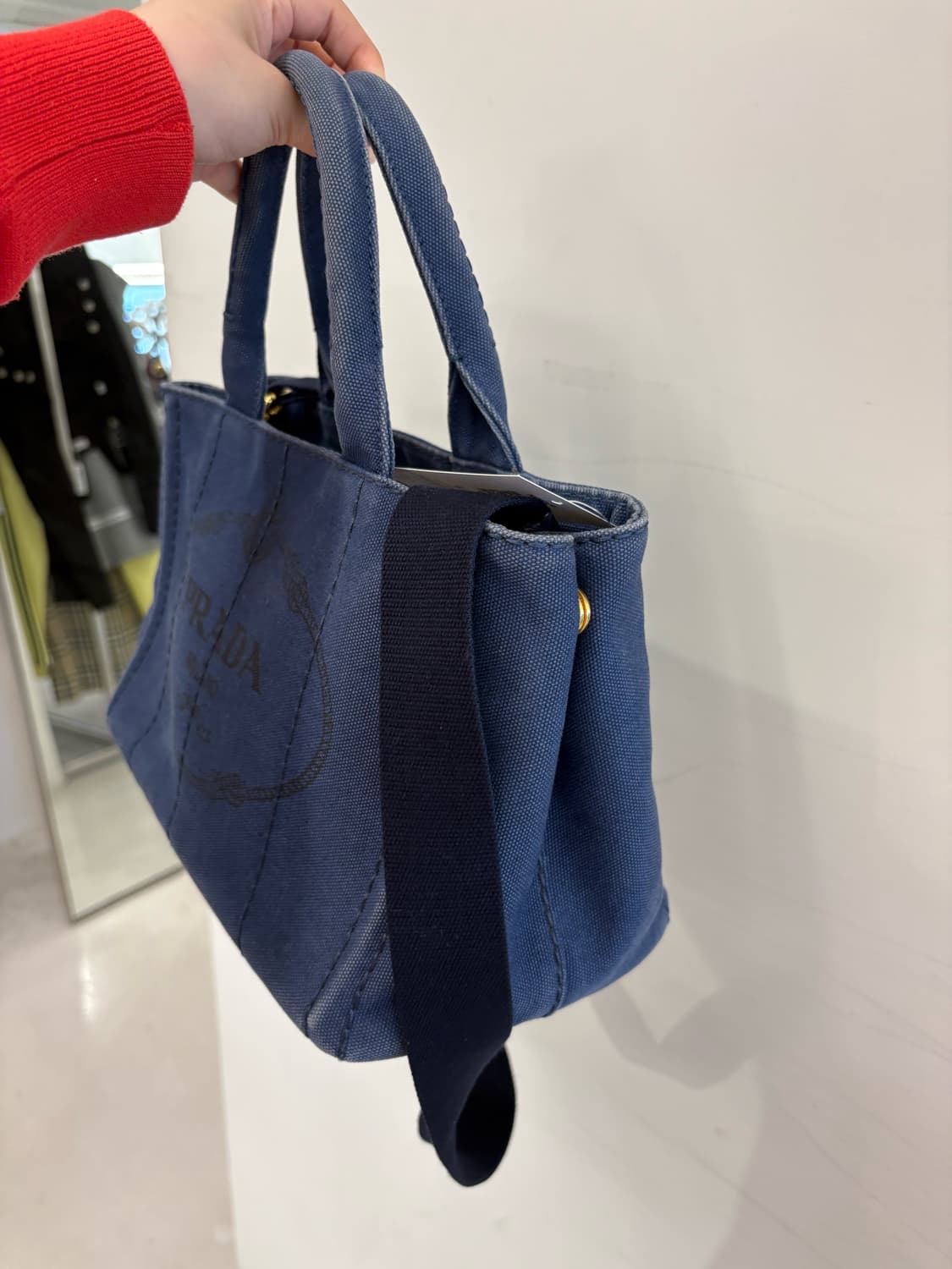 프라다 데님 카나파 상품이미지2