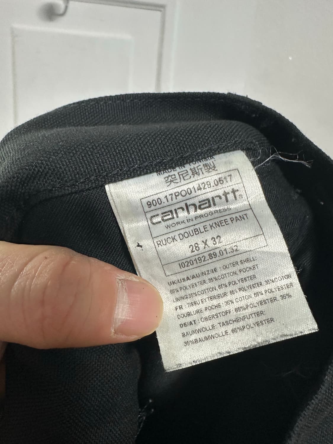 칼하트 WIP 럭 더블니 팬츠 상품이미지4