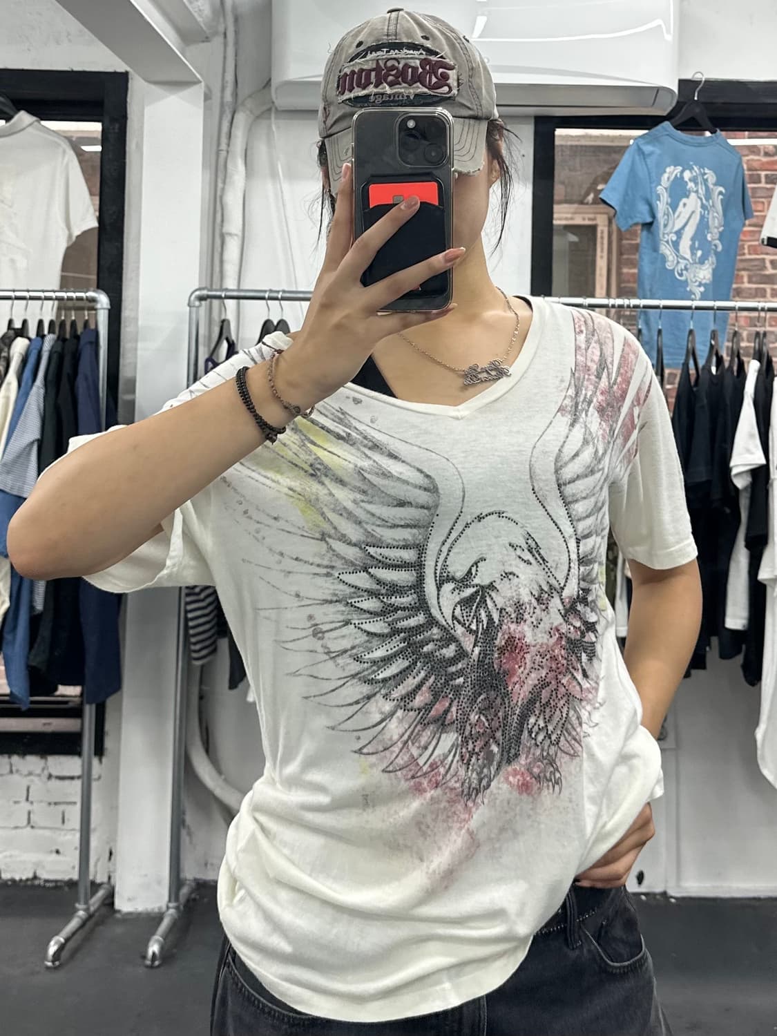 크리스찬 오디저 큐빅 Y2K 티셔츠 상품이미지3