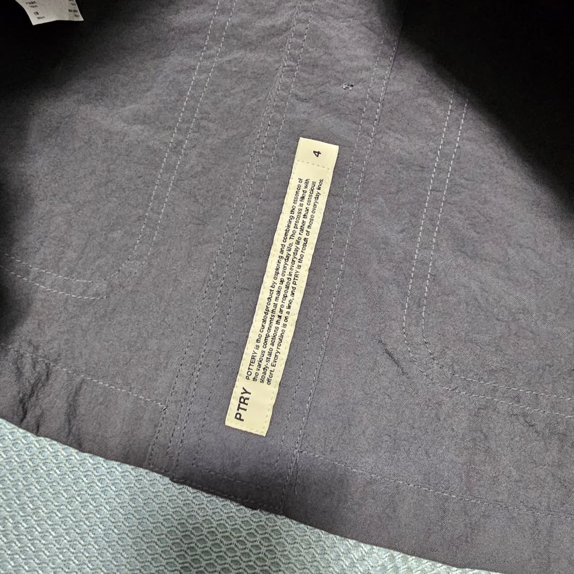 포터리 나일론 워크 자켓 차콜 4사이즈 상품이미지6