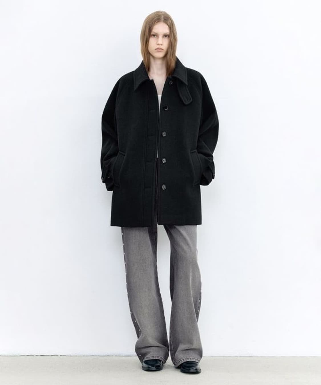 인사일런스우먼 소프트 하프 발마칸 코트 M 상품이미지1