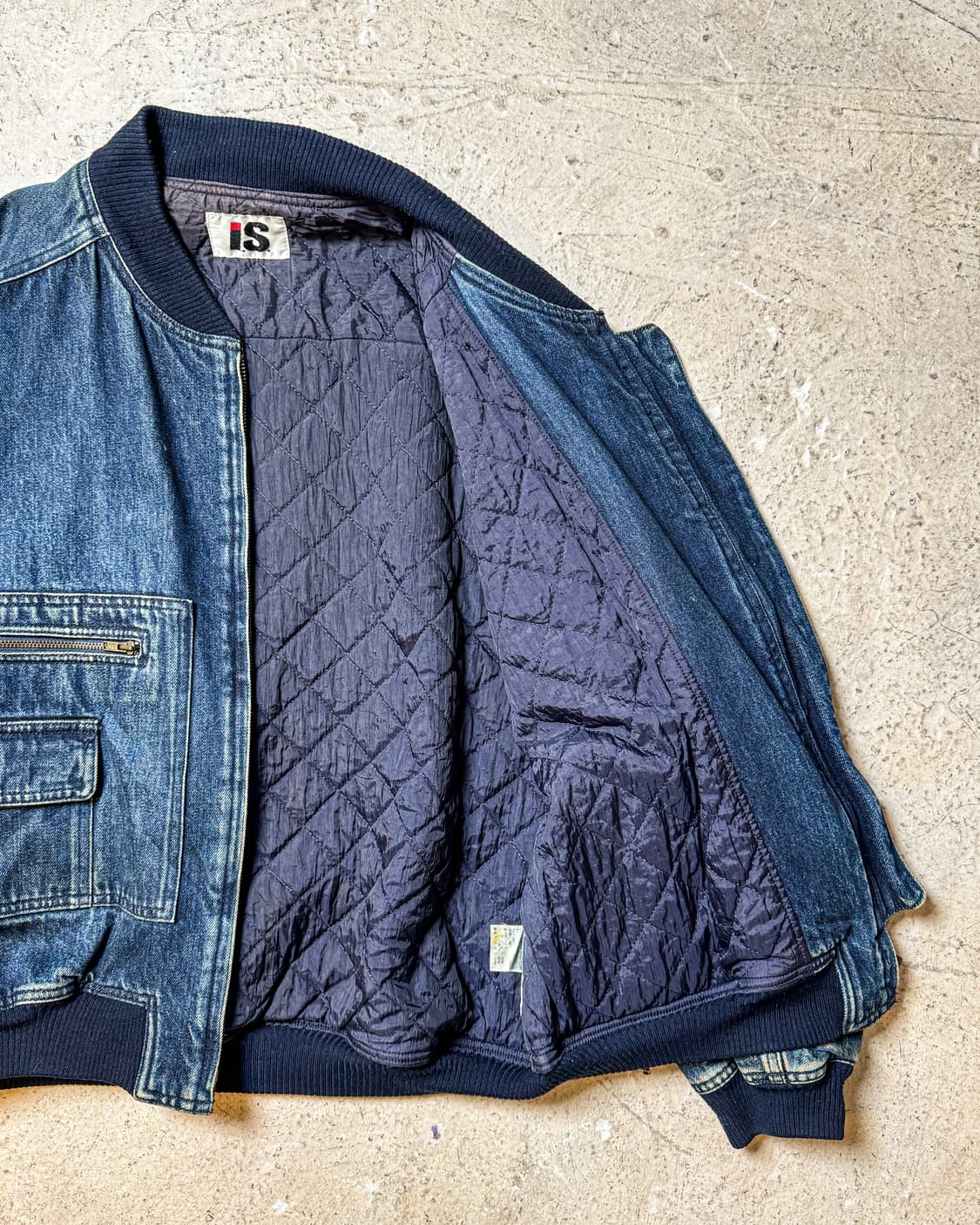 80‘s i.s. ISSEY MIYAKE – Denim Bomber JK 상품이미지9
