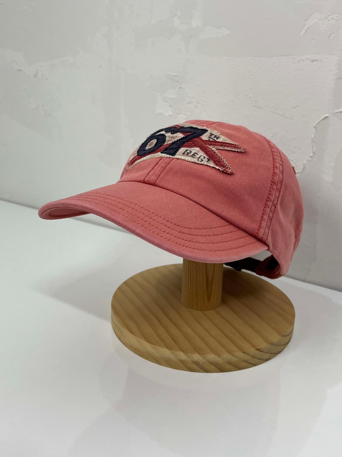 폴로 랄프로렌 살몬핑크 67 플래그 워시드 볼캡 모자 상품이미지1