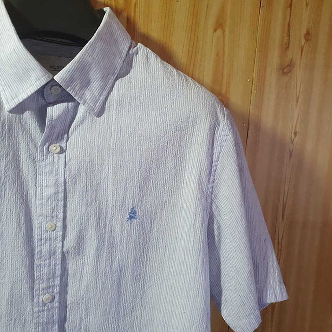 올젠 린넨 혼용 반팔 셔츠105 상품이미지2