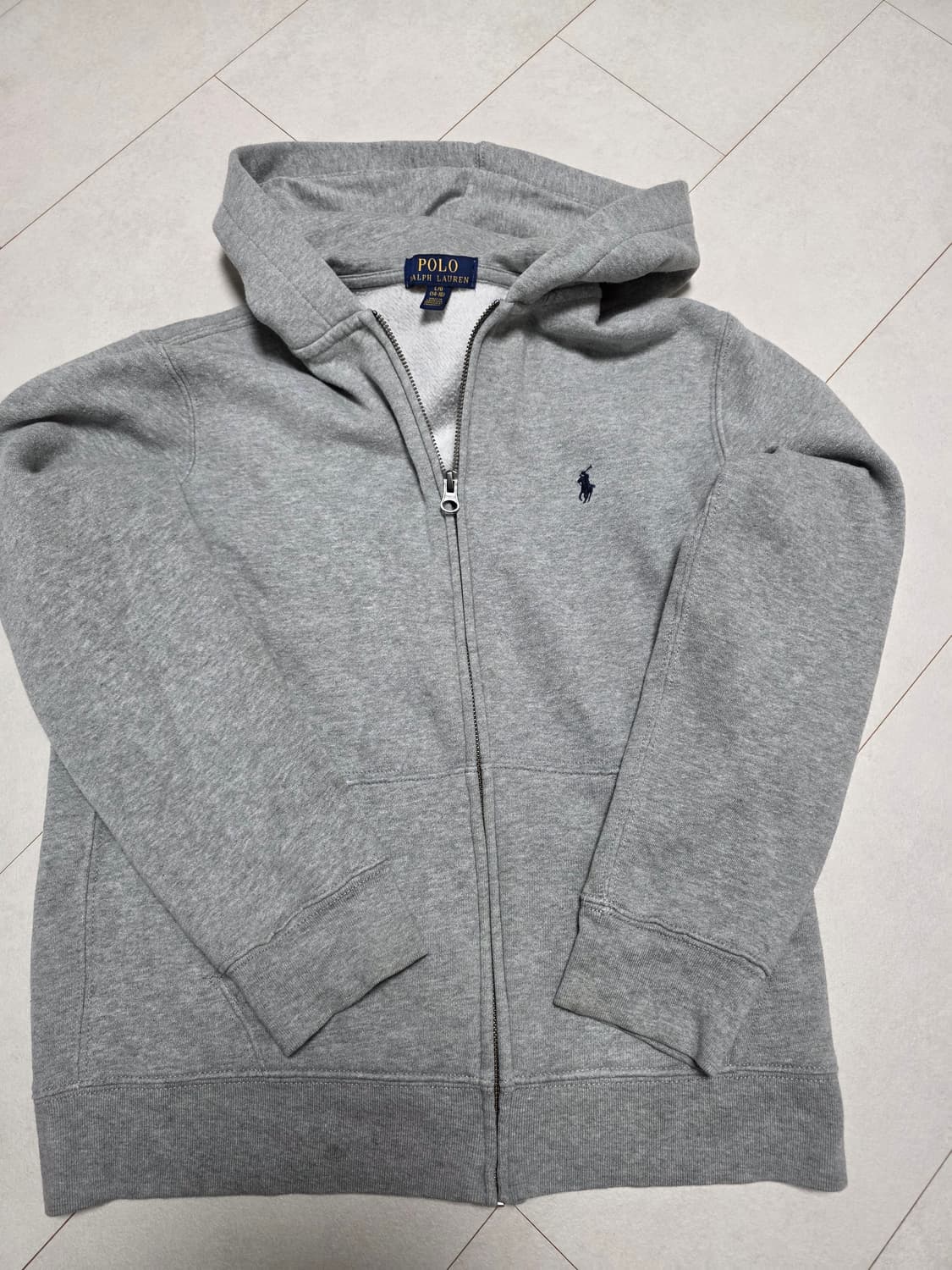 폴로 랄프로렌 그레이 후드집업 L/G (14-16) 여성44 상품이미지1
