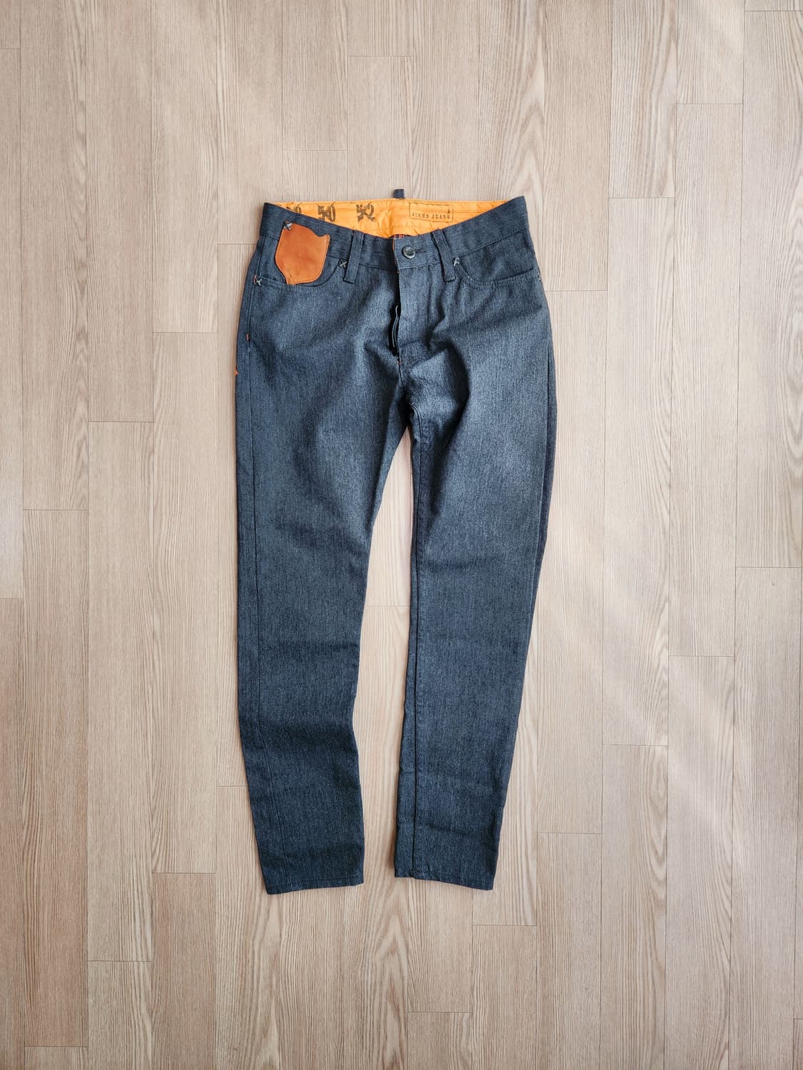 진호진스 테이퍼드 핏 그레이 데님 팬츠 상품이미지1