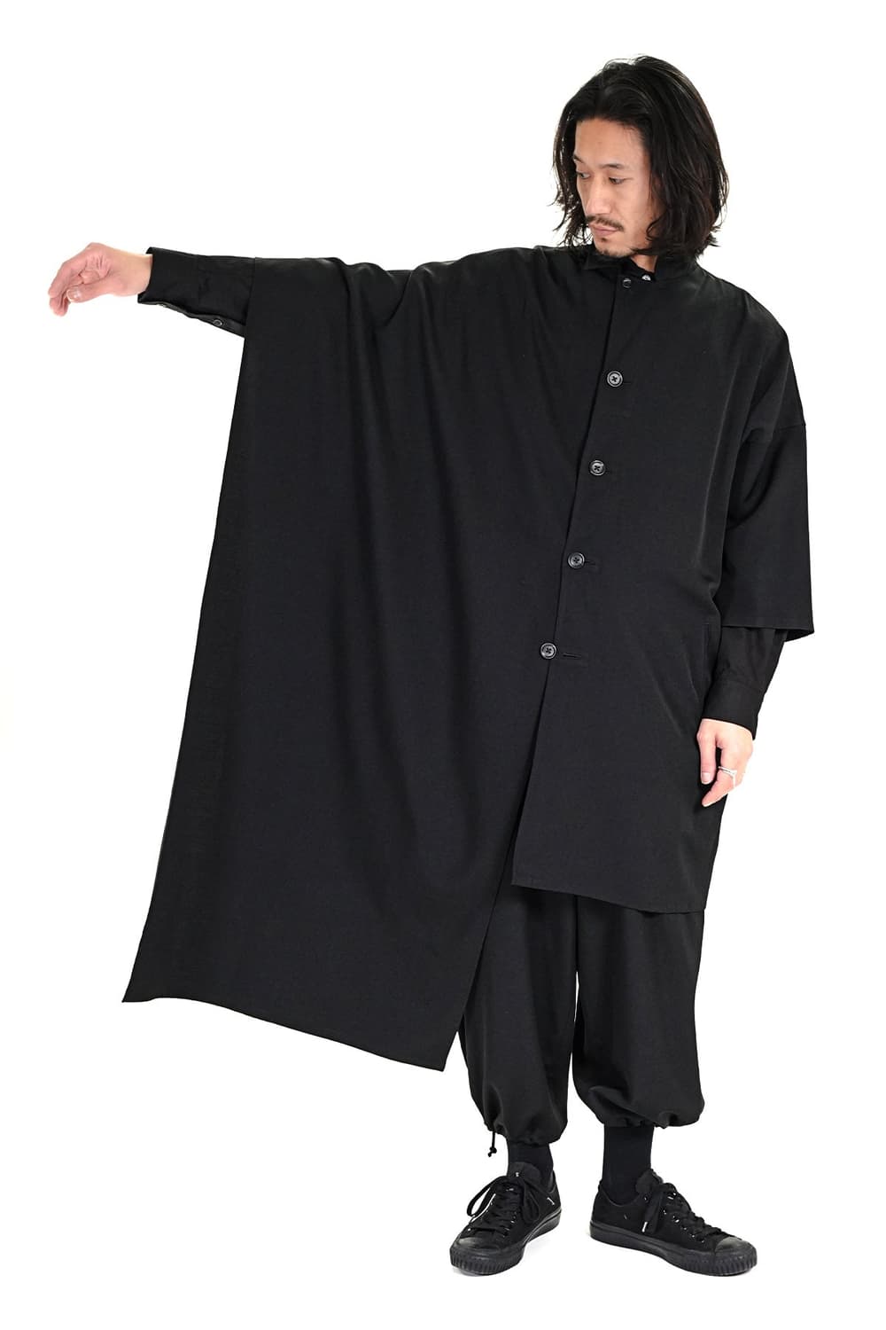 새상품 요지야마모토 울 개버딘 케이프자켓 1size 상품이미지1