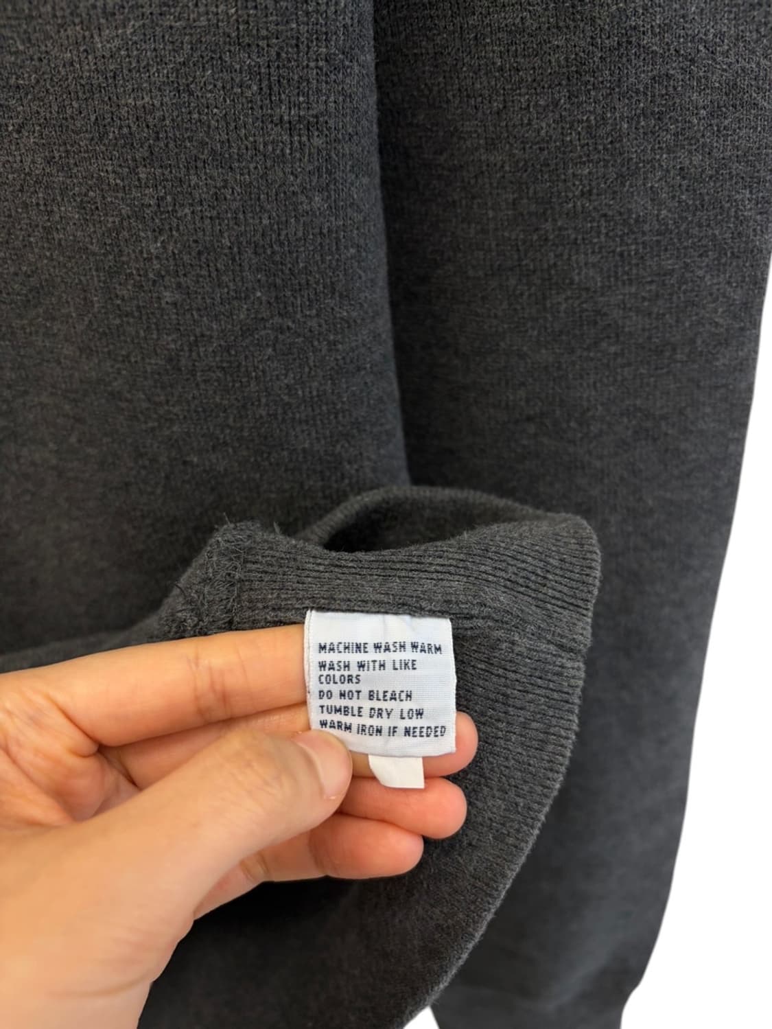 폴로 숄카라 니트 그레이 (S) 상품이미지8