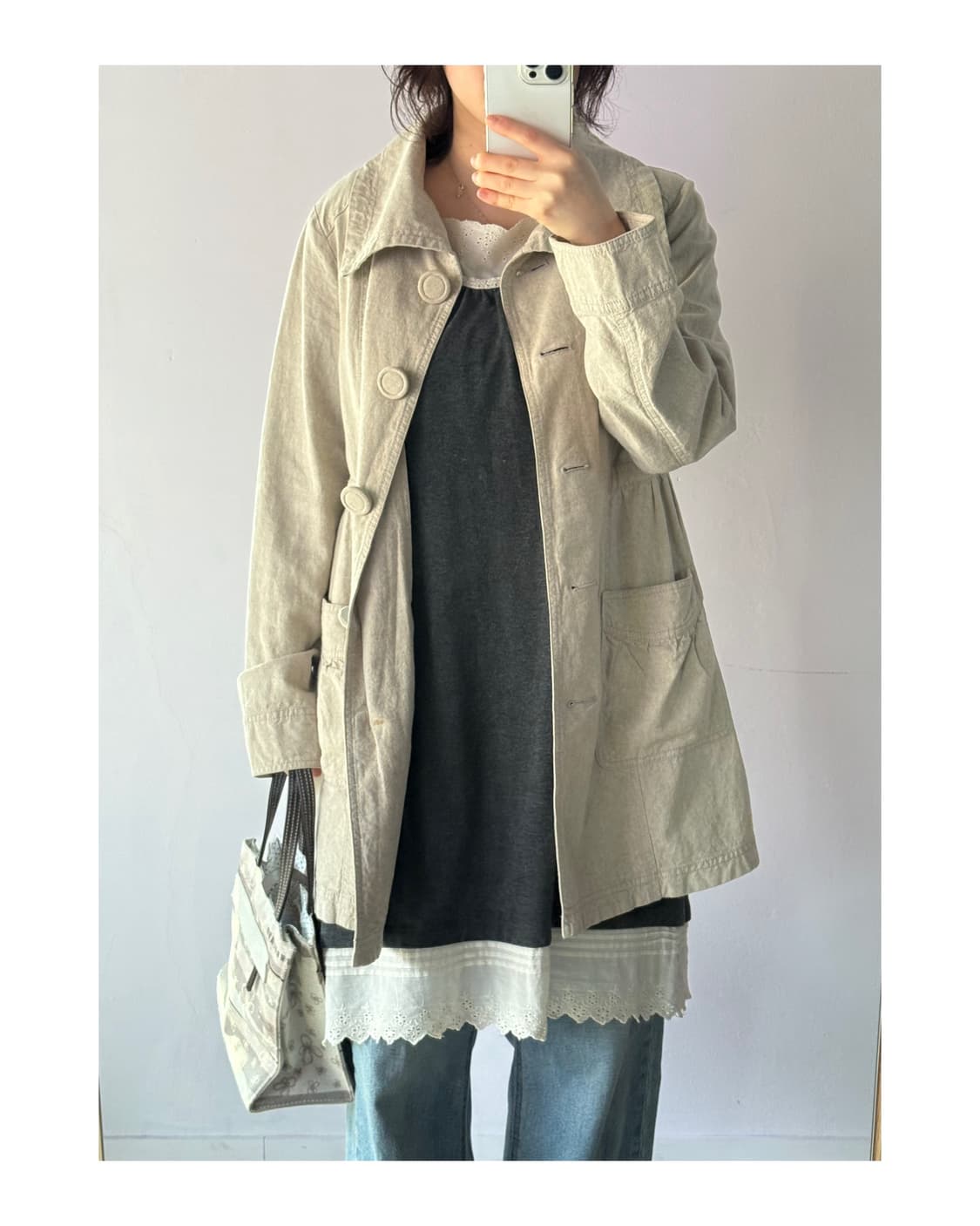 카라 자켓 봄아우터 일본빈티지  상품이미지3