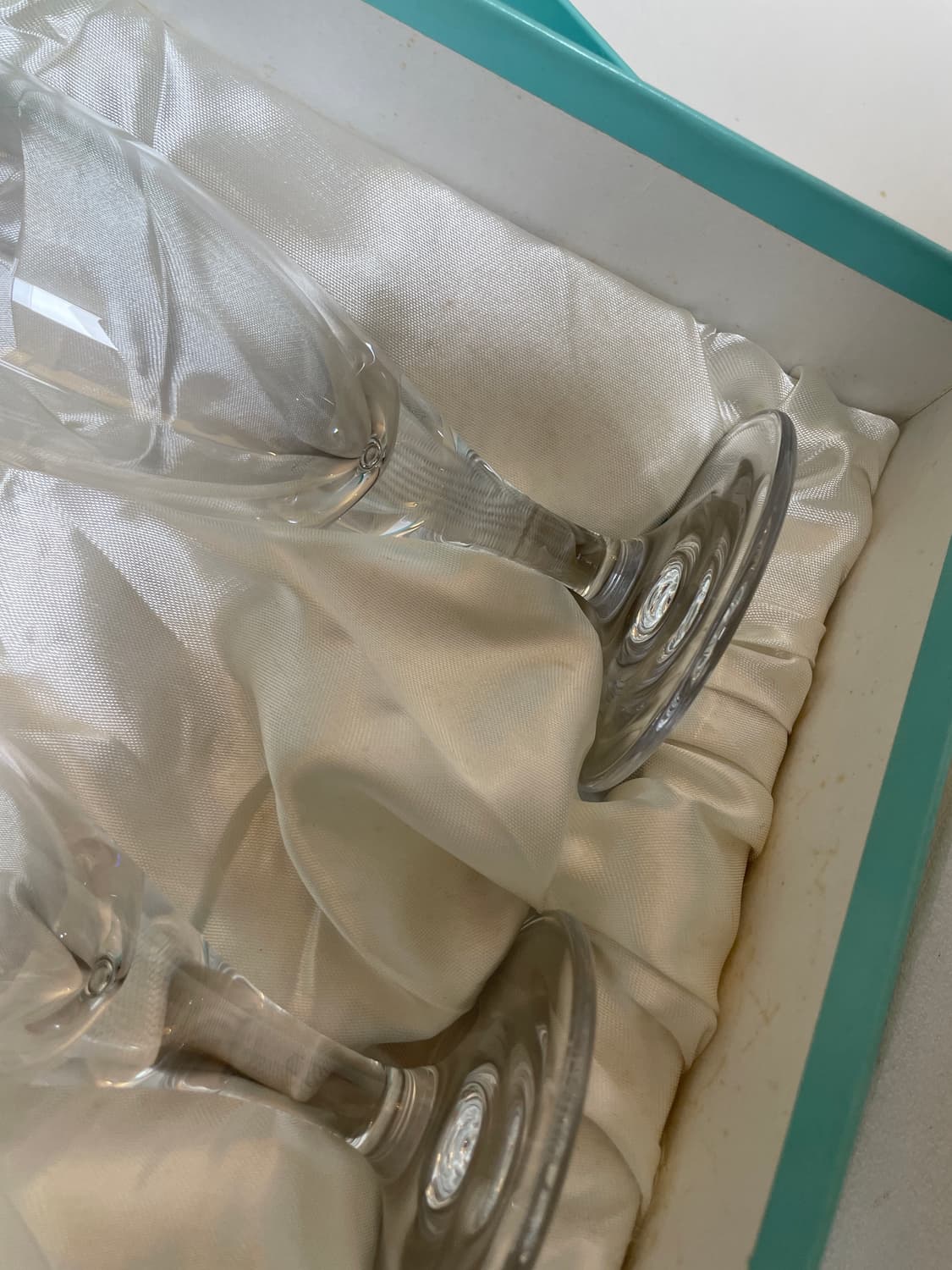 티파니 샴페인 글라스 두개 세트 상자 포함 상품이미지7