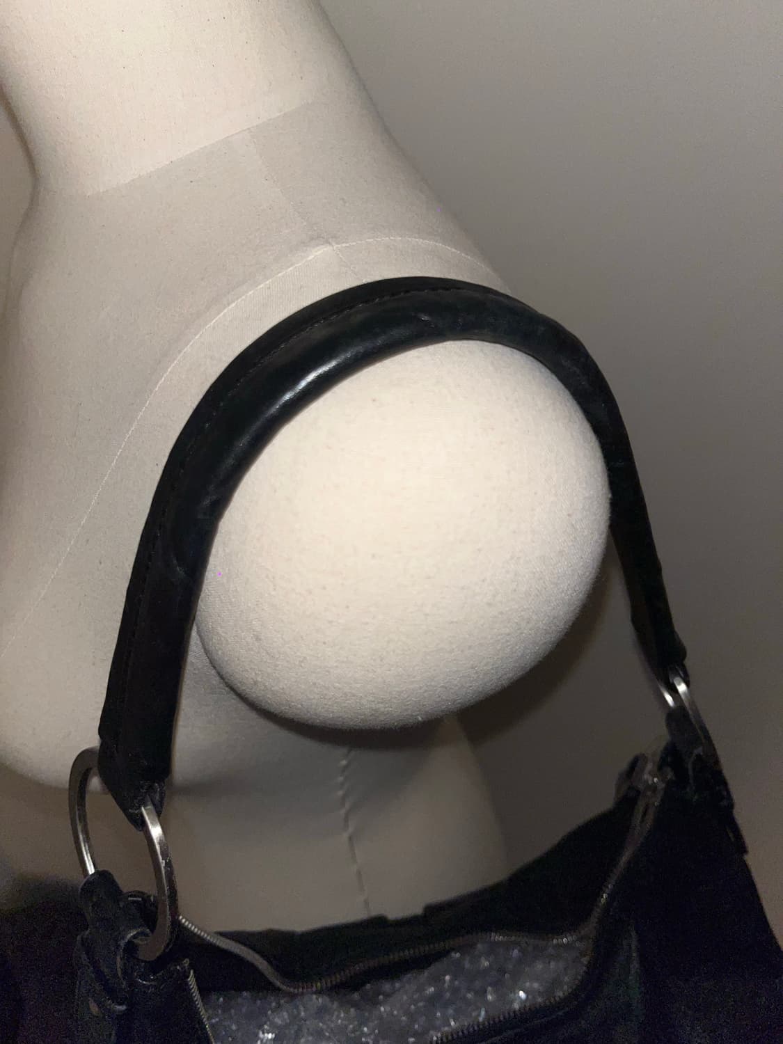 Japanese vintage all black shoulder bag 상품이미지7