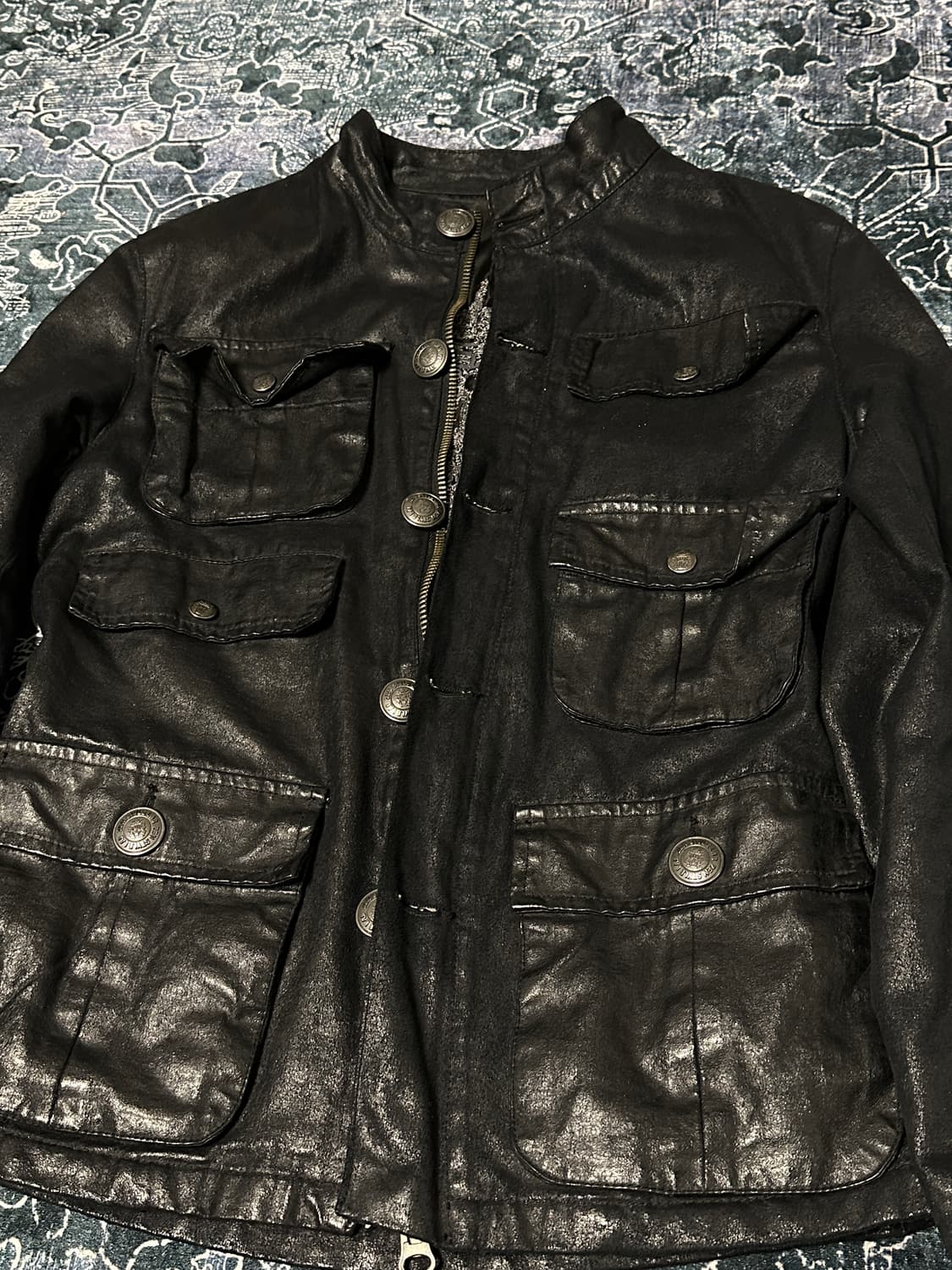 Vintage coated leather jacket 상품이미지2