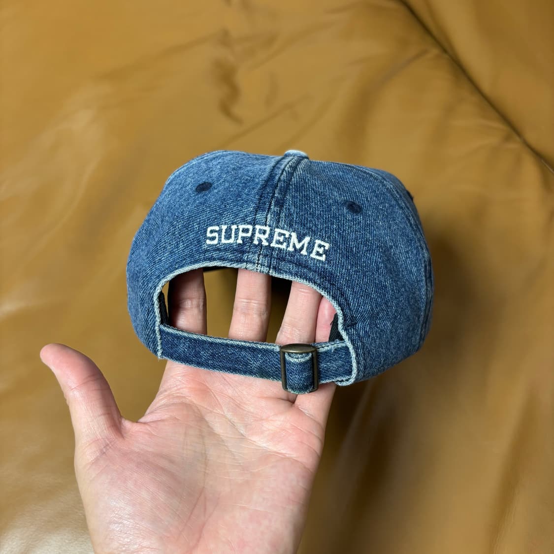 Supreme 슈프림 쥬라기 워시드 데님 6패널 볼캡 모자 (Denim) 상품이미지7
