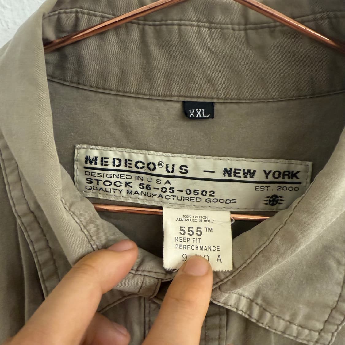 메데코 밀리터리 셔츠 (2XL) 상품이미지2