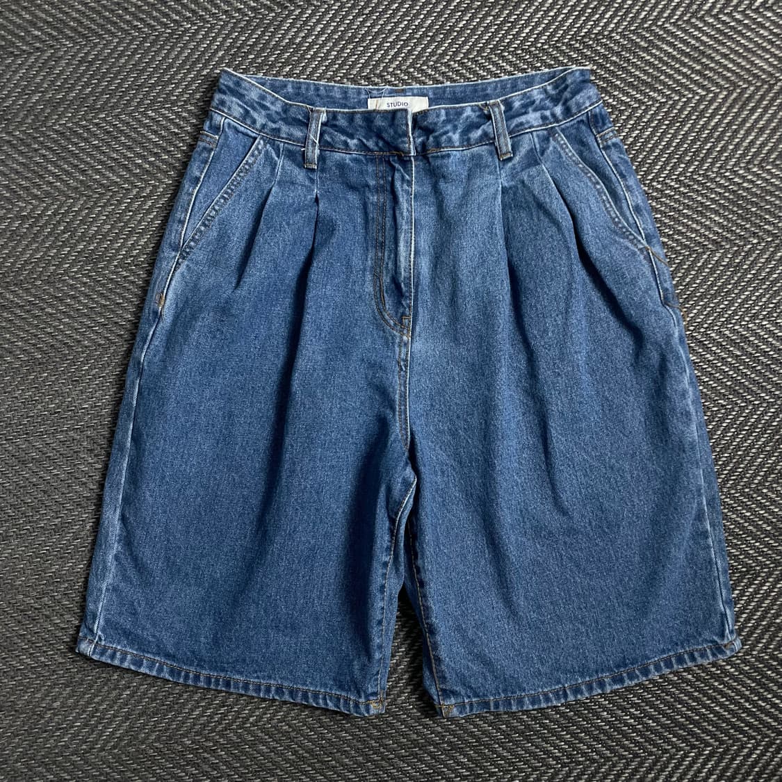 스튜디오 톰보이 데님 하프 버뮤다 팬츠 y 4762 상품이미지2