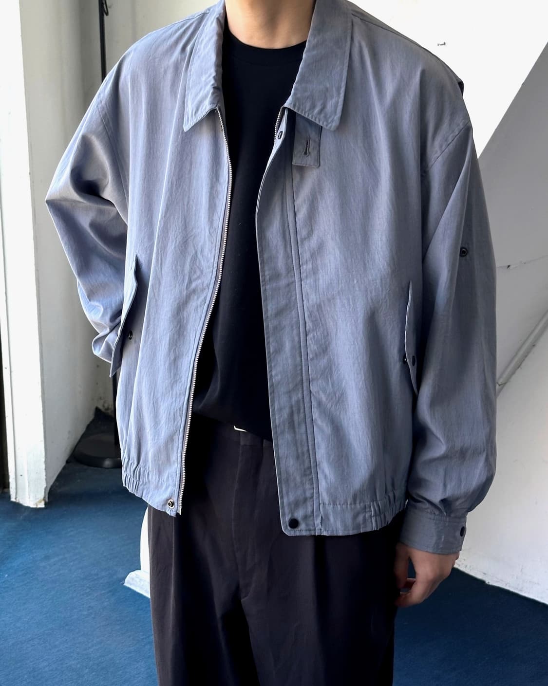 JPN made light poly design blouson 상품이미지9