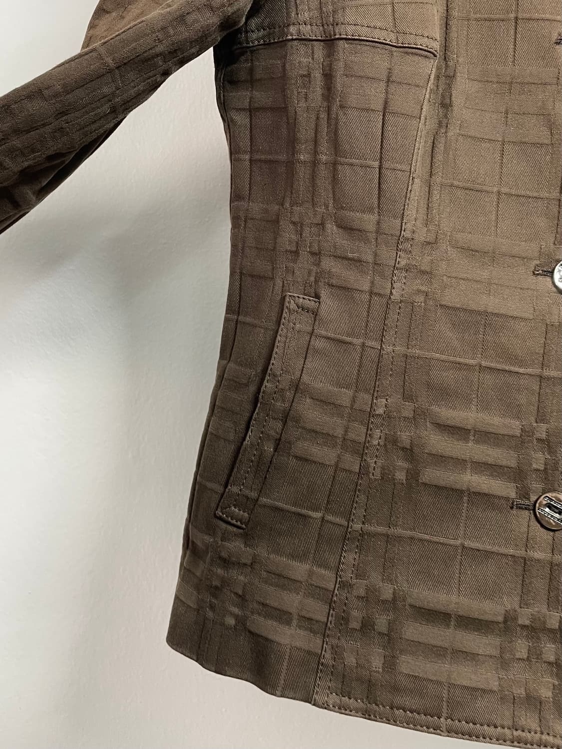 버버리 블랙라벨 브라운 노바체크 자켓  (on.278)    상품이미지4