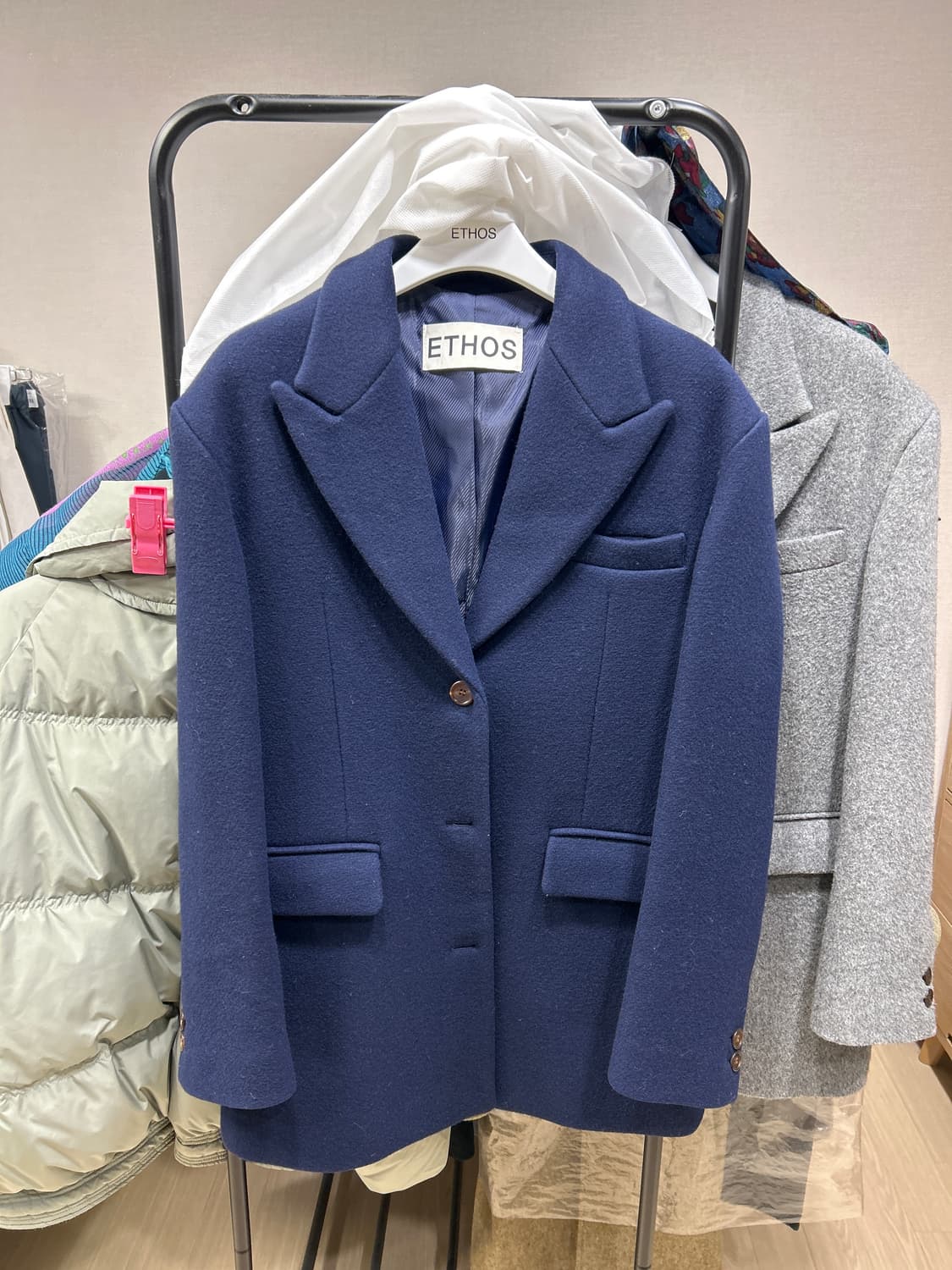 에토스 네이비 울자켓 상품이미지4