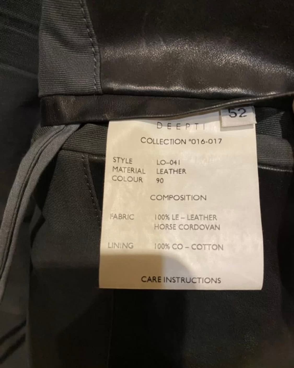 CLOSED CRASH SEAM CORDOVAN LEATHER JAC켓 상품이미지6