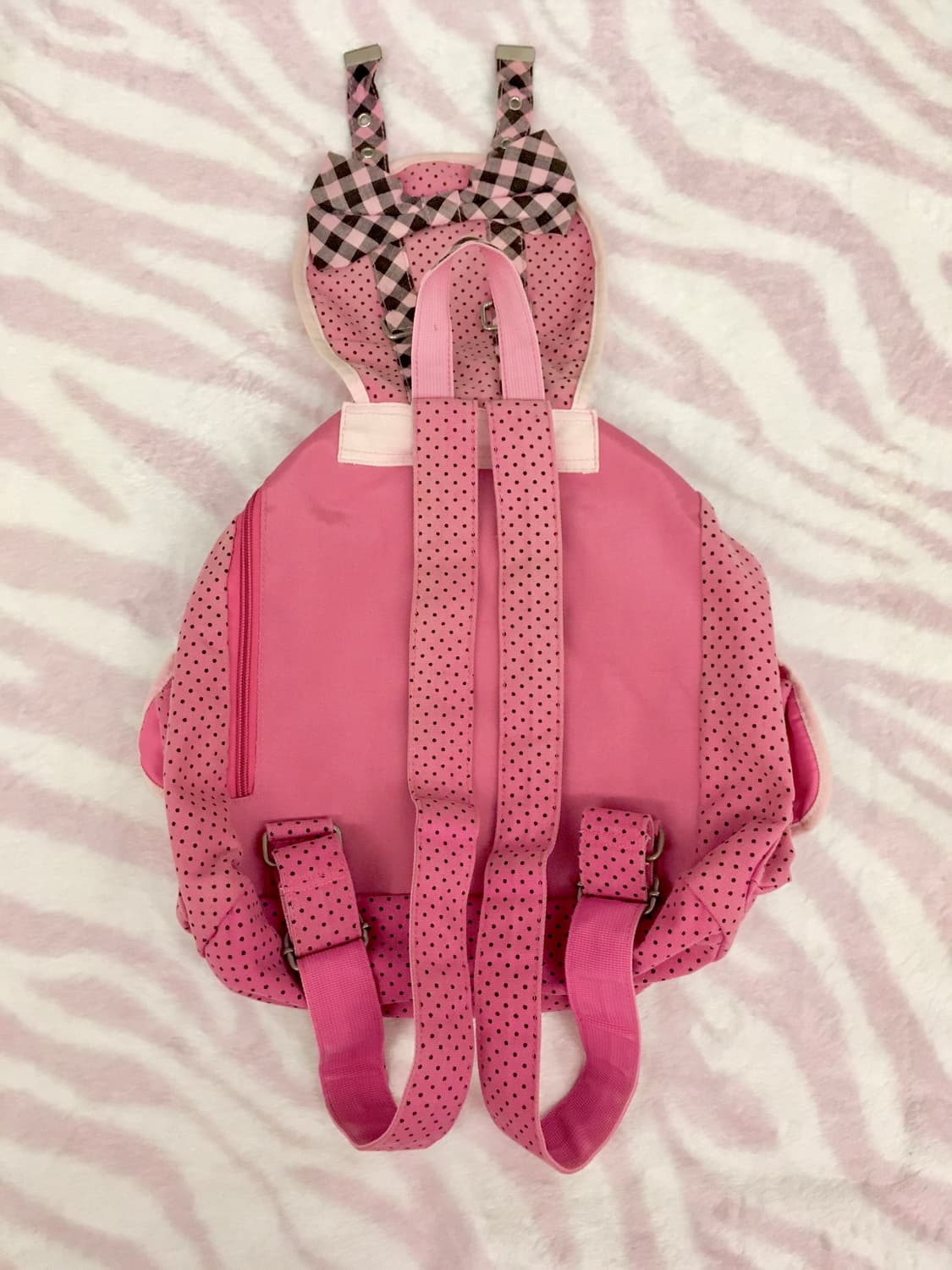 오네갸루 소악마 도트 체크리본 쓰리포켓 백팩 헤이세이 갸루 핀터레스트 상품이미지6