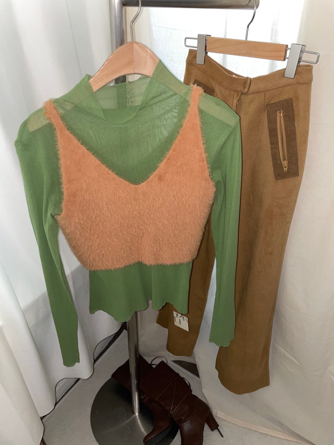 vintage Ray BEAMS mesh cotton top 상품이미지9