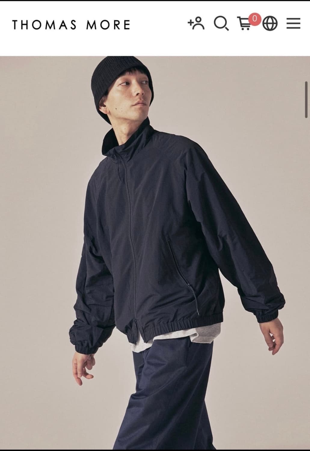 토마스모어 탱커 블루종 네이비 바람막이 상품이미지4