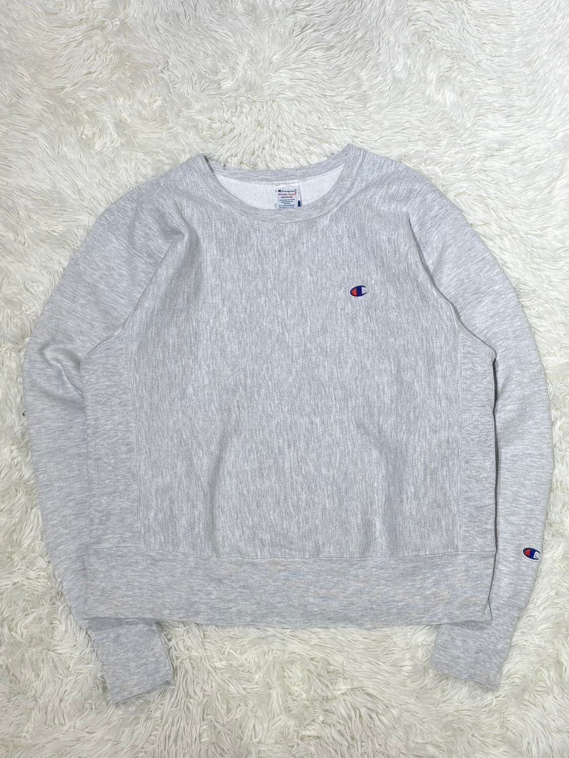 챔피언 리버스위브 라이트그레이 맨투맨 상품이미지3