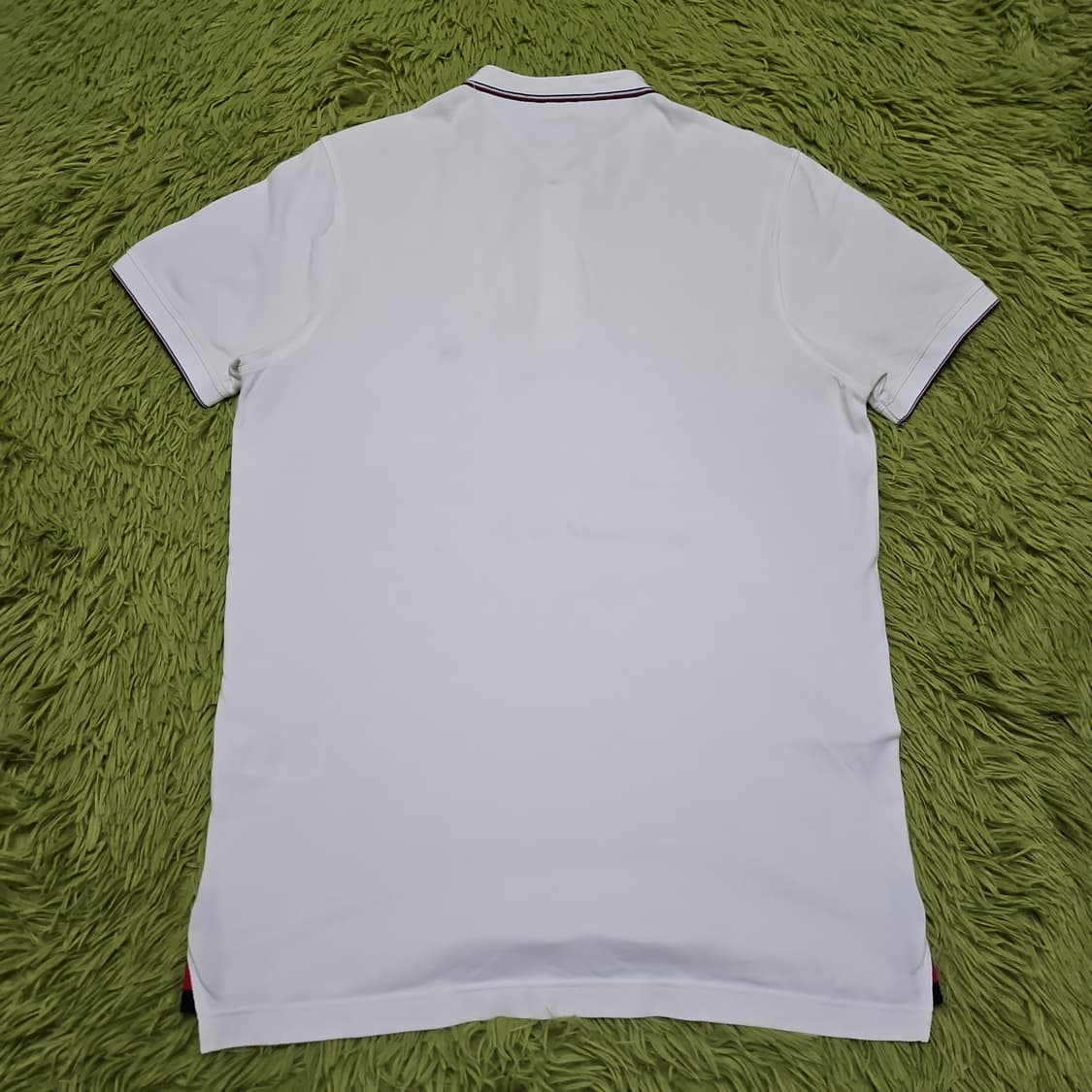 타미힐피거 차이나카라 슬림핏 반팔 카라티 M 상품이미지8