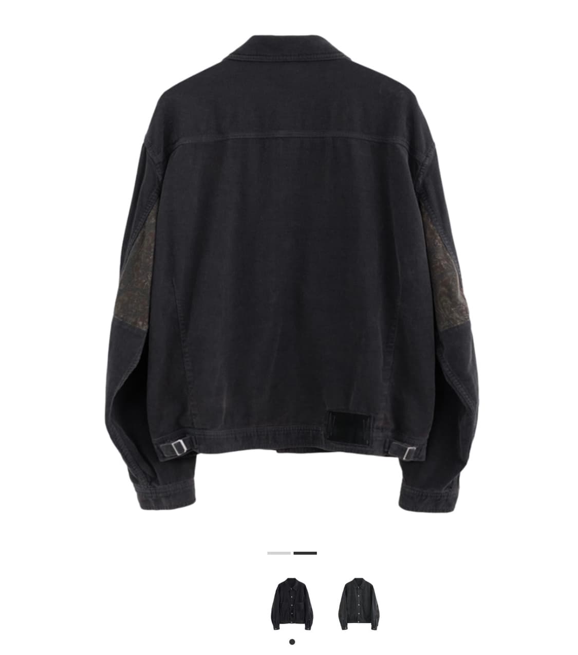 폴리테루 1011 페이즐리 트러커 자켓 코듀로이 다크퍼플네이비 (닼퍼네) 상품이미지2