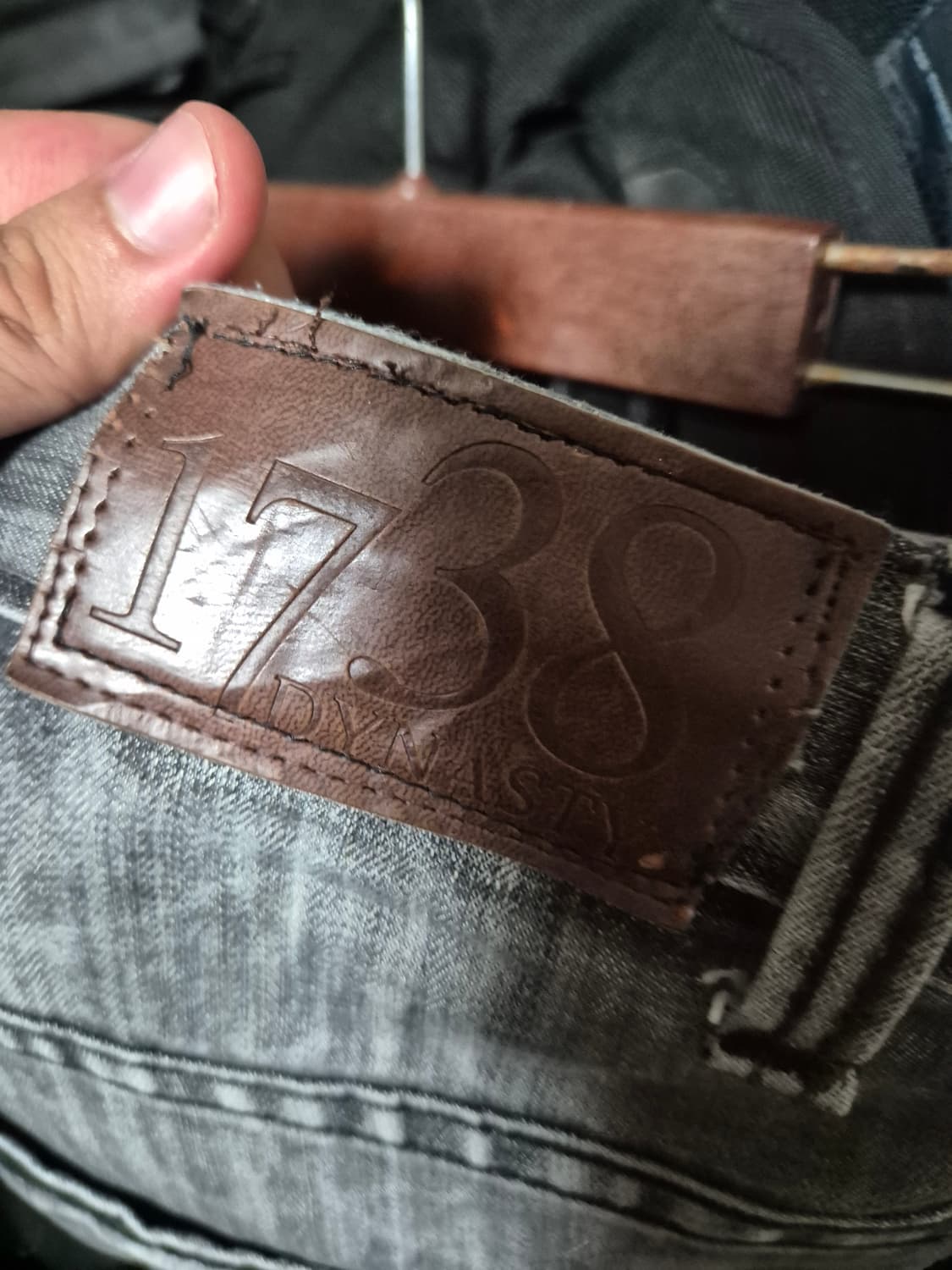 1738dynasy 그레이 워싱 힙합팬츠 허벅지 43 상품이미지5