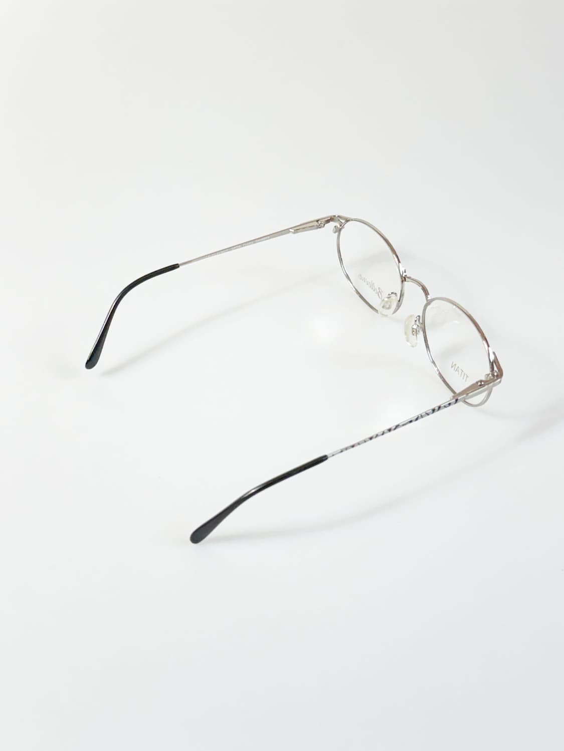 독일제 BELLEVUE 실버 티타늄 오벌 프레임 빈티지 안경 상품이미지4