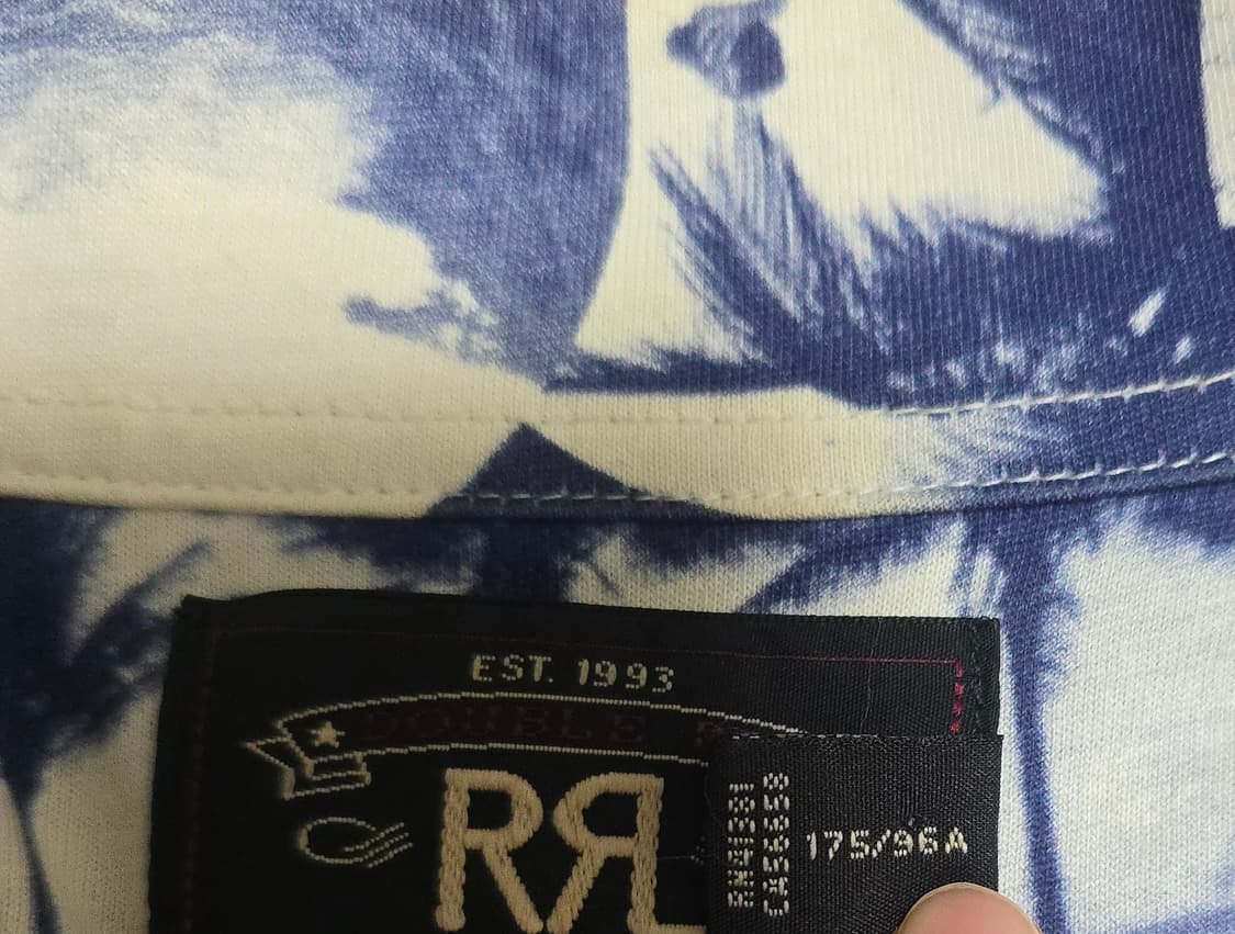 RRL 인디고 피스타임 알로하 하와이안 셔츠 (M사이즈) 상품이미지4